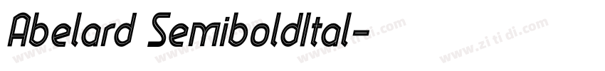 Abelard SemiboldItal字体转换